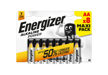 Element. ENERGIZER ALKALINE AA, 8vnt, 1,5 V