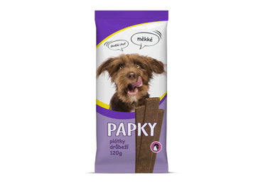 Protein dog sticks PAPKY turkey slices, 120 g