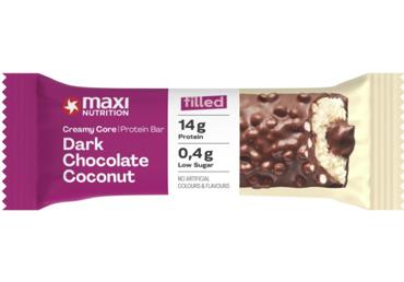 Baltyminis batonėlis MAXI NUTRITION su kokosais ir šokoladu, 45 g