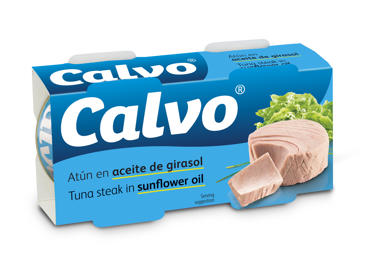 Nesmulkinti tunai saulėgrąžų aliejuje CALVO, 160 g