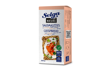 Duonos traškučiai SELGA NATURE su sėkl. ir aitr. paprikomis, 200 g