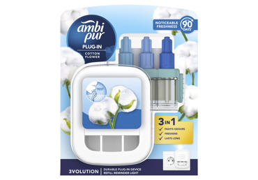 Elektrinis oro gaiviklis AMBI PUR 3Vol Cotton SK, 20ml