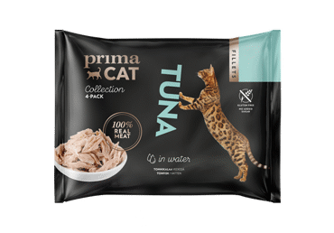 Konservuotas kačių ėdalas PRIMACAT, tunų filė, 200 g