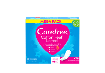 Higieniniai įklotai CAREFREE COTTON, 76 vnt.