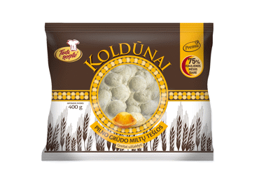 Frozen dumplings TAUTŲ RECEPTAI with pork, whole grain flour, 400 g