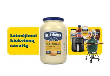 Majonezas HELLMANN'S ORIGINAL, 76 % rieb., 855 ml