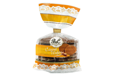 Karameliniai vafliai B&C, 325 g