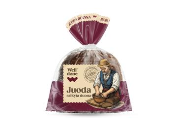 Juoda raikyta duona WELL DONE, 375 g