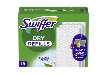 Sausos šluostės SWIFFER, papildymas, 18vnt