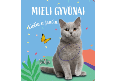 Knyga MIELI GYVŪNAI. LIEČIU IR JAUČIU. KAČIUKAS, 1 vnt.