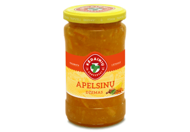 Apelsinų džemas KĖDAINIŲ KONSERVAI, 330 g