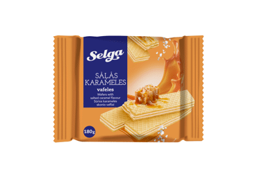 Вафли SELGA с соленой карамелью, 180 г