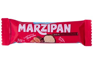 Marcipaninis batonėlis SKRIVERU su juoduoju šokoladu, 40 g