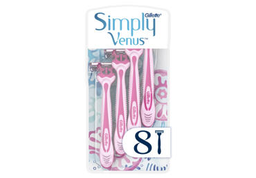Vienkartiniai skustuvai VENUS Simply3, 8 vnt.