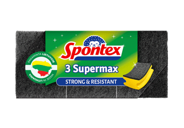 Figūrinės kempinės-šveistukai SUPERMAX, 3 vnt.