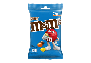 Карамель M&M'S с хрустящей начинкой из риса, 77 г