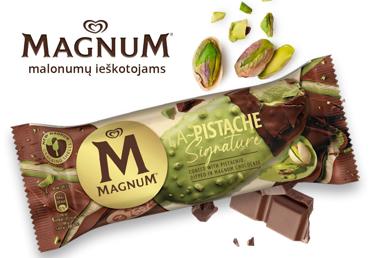  Valgomieji ledai MAGNUM, pistacijų skonio, 69.5 g