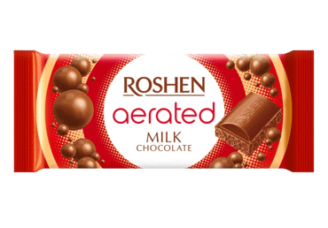 Milk chocolate ROSHEN AERATED, 80 g