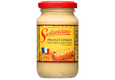 Prancūziškos švelnios garstyčios SUSLAVIČIAUS, 200 g