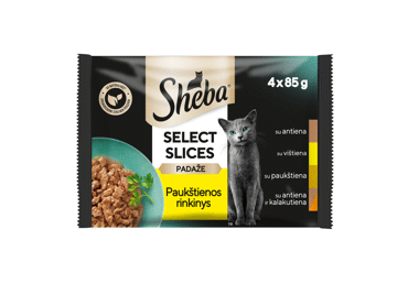 Konservuotas visavertis kačių ėdalas SHEBA DUETT, 340 g