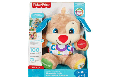 Mokomasis išmanusis šuniukas FISHER PRICE, 1 vnt.