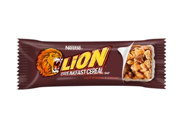 Pusryčių dribsnių batonėlis NESTLE LION, 25 g