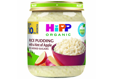 Ekologiškas ryžių ir obuolių pudingas HIPP (nuo 10 mėn.), 200 g
