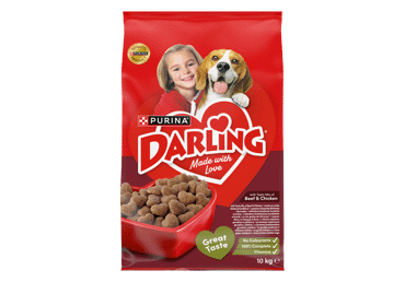 Dry Dog Food DARLING with Meat and Vegetables, 10 kg