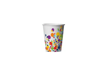 Popieriniai puodeliai CONFETTI, 8 vnt., 1 vnt.
