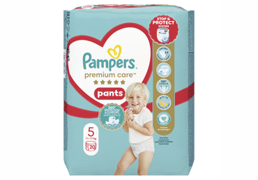 Sauskelnės-kelnaitės PAMPERS Premium Care Pants, Carry Pack, 5 dydis, 20 vnt.