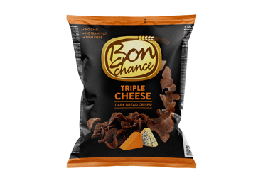 Duonos traškučiai BON CHANCE, trijų rūšių sūrio skonio, 120 g