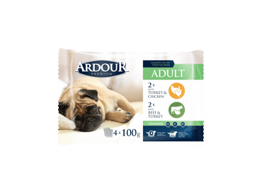 Konservuotas šunų ėdalas ARDOUR su įvairia mėsa, 400 g