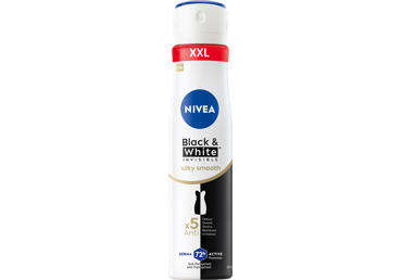 NIVEA BLACK&WHITE SILKY SMOOTH purškiamasis antiperspirantas moterims, 250 ml 