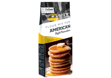 Miltų mišinys amerikietiškiems blyneliams CITY TASTE, 400 g
