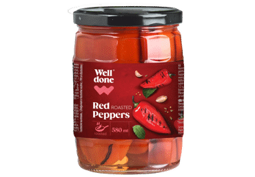 Roasted red peppers WELL DONE, 540 g
