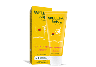 Children's face cream WELEDA with calendula, 50 ml