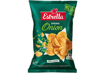 Картофельные чипсы ESTRELLA, со вкусом лука, 250 г