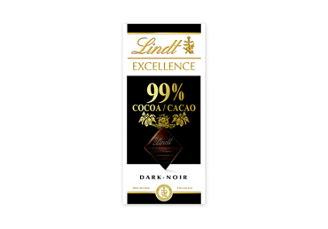 Juodasis šokoladas (99 %) LINDT EXCELLENCE, 50 g