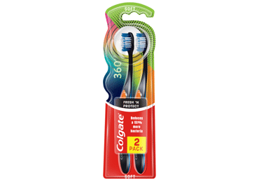 Dantų šepetėliai COLGATE 360° FRESH'N PROTECT, 2 vnt., 2 vnt.