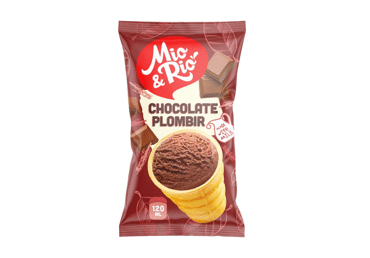 Šokoladinis plombyras MIO & RIO su šokolado gabaliukais, 65 g