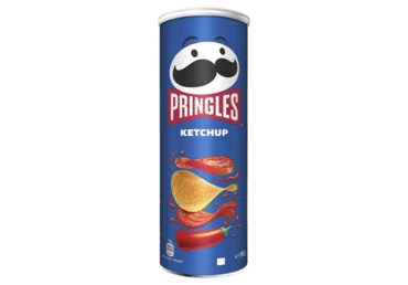 Traškus užkandis PRINGLES, kečupo skonio, 165 g
