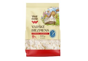 Varškė WELL DONE, 9 % rieb., 500 g
