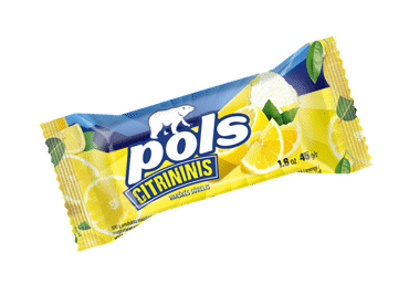 Glaistytas varškės sūrelis su citrinomis POLS, 20,6 % rieb., 45 g