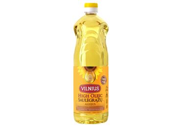 Saulėgrąžų aliejus VILNIUS. HIGH OLEIC, 1 l