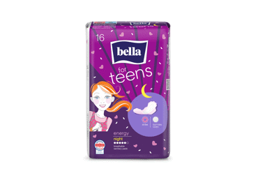 Naktiniai paketai BELLA for Teens Energy Night, pads, N16