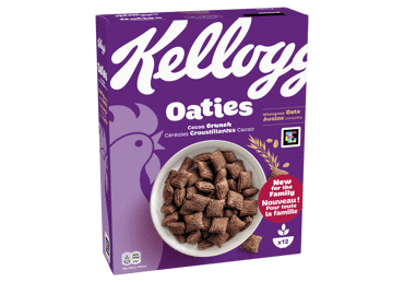Dribsniai KELLOGG'S OATIES COCOA CRUNCH, 360 g