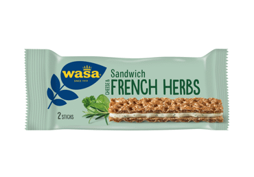 Traškus užkandis su įdaru WASA, prieskoninių žolelių sk., 30 g