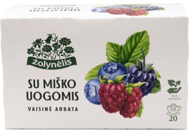 Vaisinė arbata ŽOLYNĖLIS VASAROS SKONIS su miško uogomis, 20 vnt.