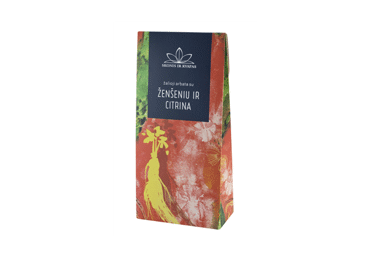 Žalioji arbata SU ŽENŠENIU IR CITRINOMIS, 80 g