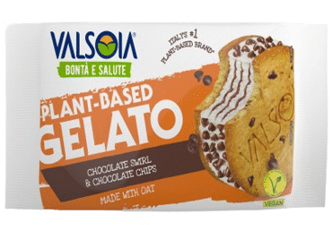 Valgomieji avižiniai ledai VALSOIA sausainyje, 90 g